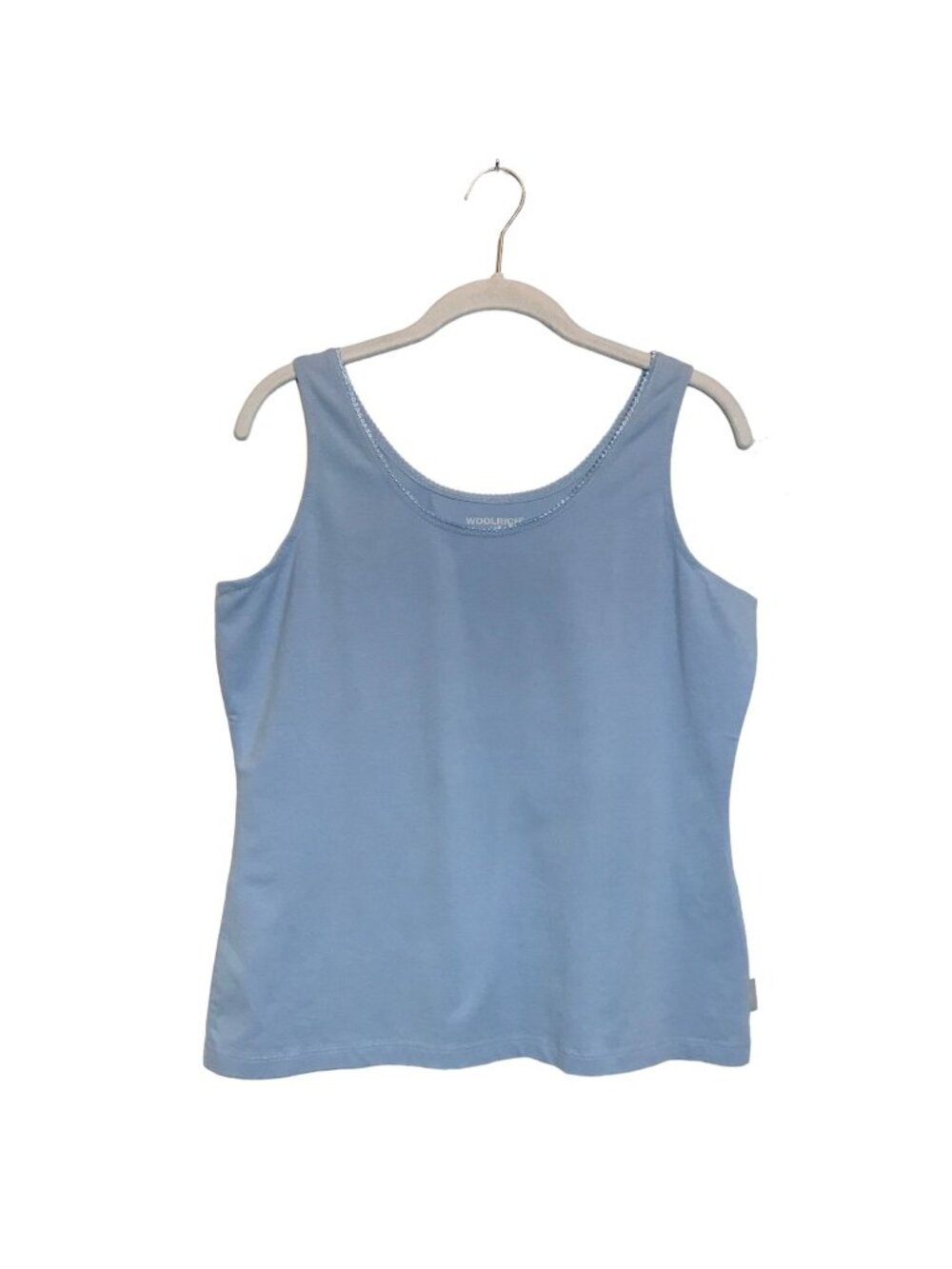 Woolrich Women's Lace Trim Tank Top in Blue- Size PL